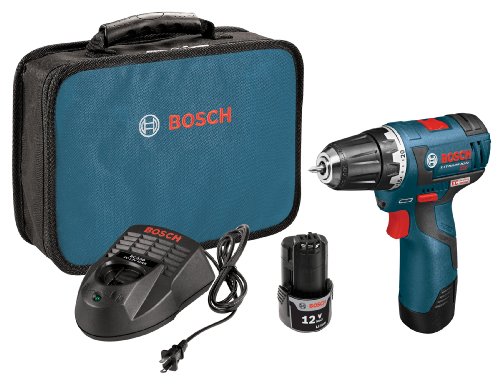 [해외]Bosch 12-Volt Max Brushless 3/8-Inch Drill/Driver Kit PS32-02 with 2 Lithium-Ion Batteries, 12V Charger and Carrying Case
