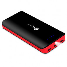 [해외]EC Technology Portable Charger Power Bank 22400mAh Ultra High Capacity External 배터리 pack 3 USB Output Port phone charger for iPhone, iPad, Samsung, Nexus & More, Black& Red