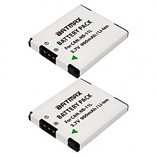 [해외]Batmax 2 Pack NB-11L / NB-11LH Batteries for 캐논 PowerShot A2300 IS, A2500, A2600, A4000 IS, ELPH 110 HS, ELPH 130 HS, ELPH 135 IS, ELPH 160, SX400 IS, SX410 IS 카메라 Batteries