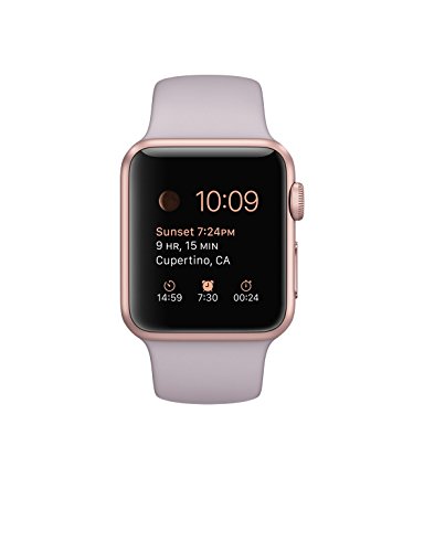 [해외]애플 1.49-Inch Sport Smart Watch - Rose Gold Aluminum Case with Pink Band