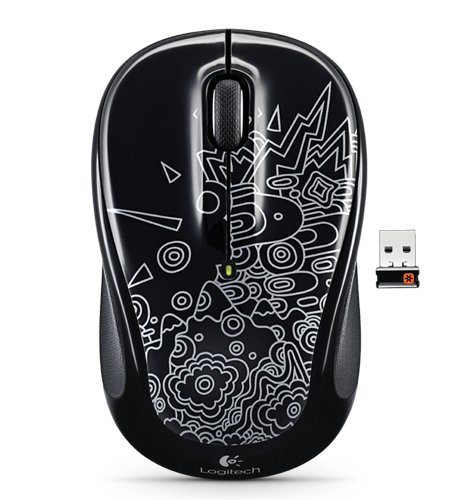 [해외]로지텍 Wireless Mouse M325 with Designed-for-Web Scrolling - Black Topography