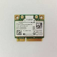 [해외]Dual Band Wirless - AC 7260 HMWG WiFi H/T 2x2 AC+Bluetooth 4.0 USE FOR INTEL AC 7260 HMC HALF MINI PCI-E CARD Support NUC