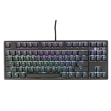 [해외]iKBC F87 RGB Double-Shot PBT Mechanical Gaming Keyboard with Cherry MX Red Switches, Black Case, Per-Key RGB Lighting, TenKeyLess