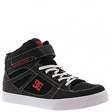 [해외]DC Boys Pure High-Top TX SE EV Skate Shoe, Black/Red/White, 2.5 M US Little Kid