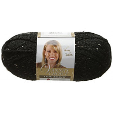 [해외]Lion Brand Yarn 860-406 Vannas Choice Yarn, Obsidian