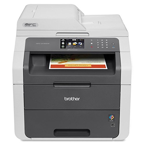 [해외]Brother MFC9130CW Wireless All-In-One Printer with Scanner, Copier and Fax, Amazon Dash Replenishment Enabled