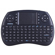 [해외]WOSUNG Wireless Mini Keyboard with Mouse Combo Work for Android TV Box / Raspberry Pi 3 / HTPC To Type / Search K8 (Black)