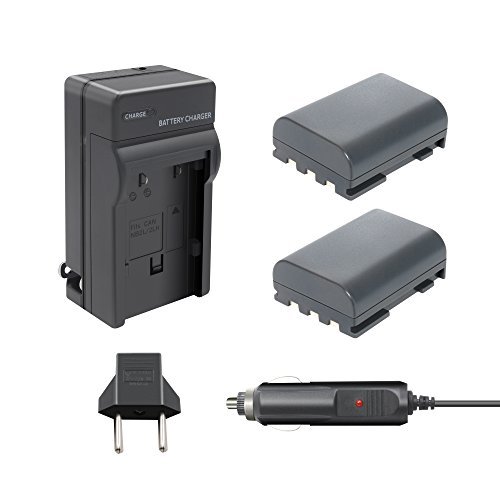 [해외]Bonacell 2 Pack 1700mAh Replacement 캐논 NB-2L/ NB-2LH 배터리 and Charger Kit for 캐논 PowerShot S80 S70 S60 S50 S45 S40 S30 G9 G7 DC420 DC410 VIXIA HF EOS 400D 350D Digital Rebel XTi XT