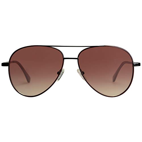 [해외]MAREINE Unisex Aviator Sunglasses Gradient Red Lens/Black Frame - Amazon Vine