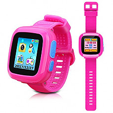 [해외]DUIWOIM Kids Smart Watch, Game 시계 for Girls Boys, Digital Wrist Watch, Smart Watch for 3-12 Years, Touch Screen 카메라 Smartwatch Great Gift for Children（Pink）