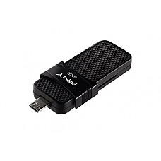 [해외]PNY Duo Link OTG 64GB Micro USB Drive, Up to 130MB/S – P-FD64GOTGSLMB-GE