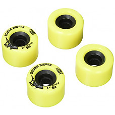 [해외]BONES WHEELS Rough Riders Skateboard Wheels, Yellow, 59 mm