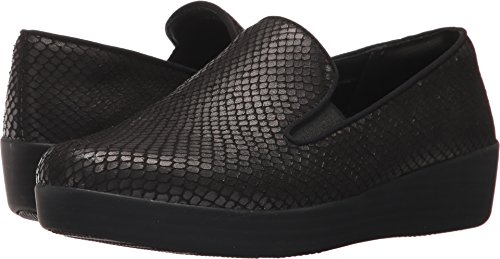 [해외]핏플랍 Womens Superskate Loafer, Black, 10 M US