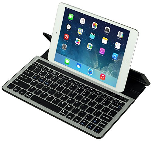 [해외]Bluetooth Keyboard for Tablet,eJiasu Wireless Keyboards with Built-in Stand for 아이패드 Air 2/Air,iPad mini 3/mini 2/mini,iPad 4/3/2,Galaxy Tabs Android Tablets, tablet keyboards(Black)