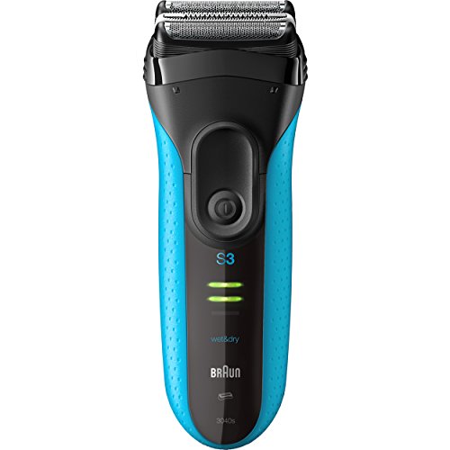 [해외]Braun Electric Shaver, Series 3 ProSkin 3040s Mens Electric Razor/Electric Foil Shaver, Rechargeable, Wet & Dry, Blue