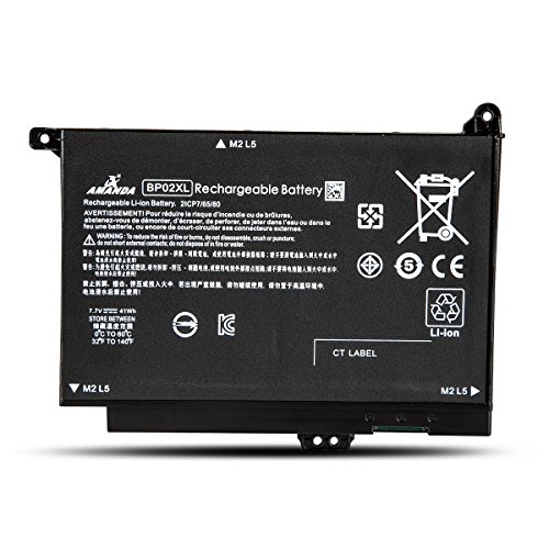 [해외]AMANDA BP02XL 배터리 7.7V 41Wh for HP Pavilion PC 15 AU010WM AU018WM Series HSTNN-UB7B HSTNN-LB7H