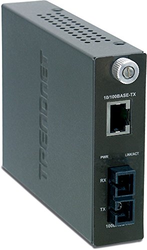 [해외]TRENDnet Intelligent 1000Base-T to 1000Base-FX Single Mode SC Fiber Converter (70 Km / 43.5 miles) TFC-1000S70