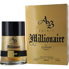 [해외]AB Spirit Millionaire Eau De Toilette Spray for Men, by Lomani, 3.3 Ounce