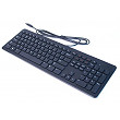 [해외]DELL BLACK SLIM WIRED USB MULTIMEDIA KEYBOARD GENUINE ORIGINAL OEM XD31W KB213P