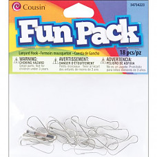 [해외]Cousin 34734223 Fun Packs 18-Piece Lanyard Hook
