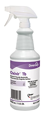 [해외]Diversey Oxivir Tb - RTU One-Step Disinfectant Cleaner with AHP, 32 oz (12 Pack)