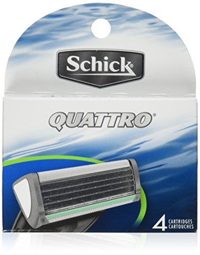 [해외]Schick Quattro Refill Cartridges, 4 Cartridges