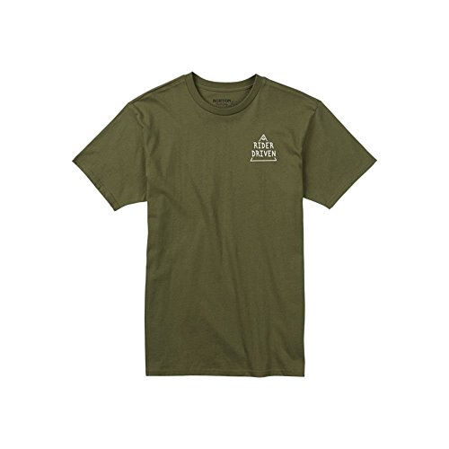 [해외]Burton Mens Drive Short Sleeve Tee, Olive Branch, Large