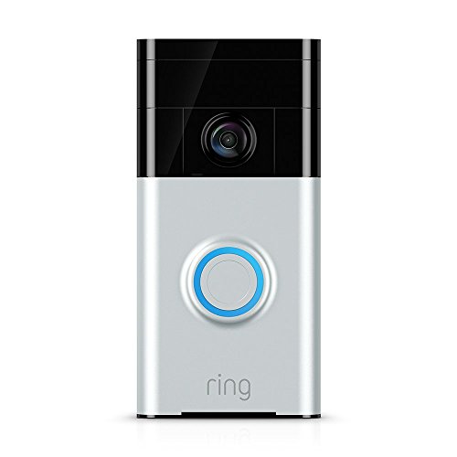 [해외]Ring Wi-Fi Enabled Video Doorbell in Satin Nickel, Works with Alexa