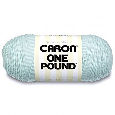 [해외]Caron One Pound Solids Yarn - (4) Medium Gauge 100% Acrylic - 16 oz - Pale Green- For Crochet, Knitting & Crafting