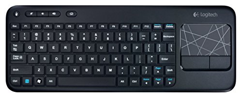 [해외]로지텍 - K400 Wireless Touch Keyboard, With 3.5quot; Touchpad, For Windows, Black (Certified Refurbished)