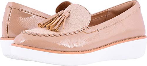 [해외]핏플랍 Womens Paige Faux Pony Moccasin Taupe 10 M US