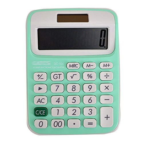 [해외]YAOSEN Portable Standard Function Desktop Calculator Office Rope Counter (Green)