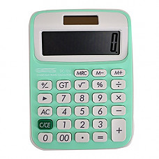 [해외]YAOSEN Portable Standard Function Desktop Calculator Office Rope Counter (Green)