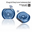 [해외]Avantree PLUG &amp; PLAY aptX Low Latency Bluetooth Transmitter and Receiver Set for TV, Headphones, 3.5mm Wireless Audio Adapter for Home Stereo, Video Recording, Bluetooth Range Extender Repeater - Lock