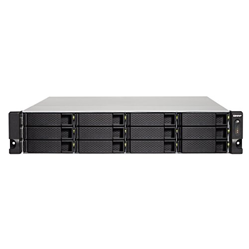 [해외]Qnap TS-1231XU-RP-4G-US 12-Bay ARM-based 10G NAS, Quad Core 1.7GHz, 4GB DDR3 RAM, 2 x 10GbE SFP+, 2 x GbE, Redundant Power Supply