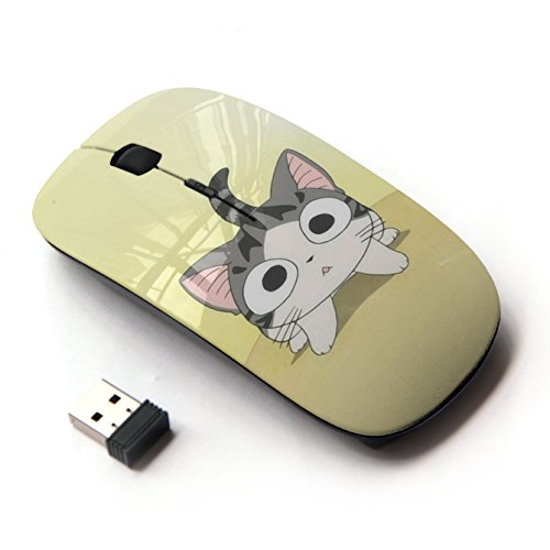 [해외]KawaiiMouse [ Optical 2.4G Wireless Mouse ] Cute Japanese Anime Cat