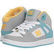 [해외]DC Girls Pure High-Top Skate Shoe, Turquoise/Citrus, 4 M US Big Kid