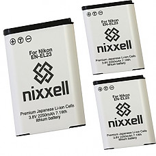 [해외]( 3 Pack ) Ultra High Capacity Original Nixxell 배터리 for 니콘 EN-EL23 MH-67 for 카메라 Coolpix B700, P600, P610, P900, Coolpix S810c, & Many More!
