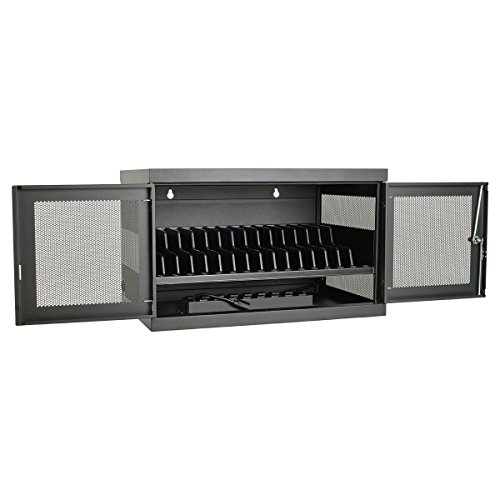 [해외]Tripp Lite 16-Port AC Charging Storage Station Cabinet for Chromebooks, Laptops & Tablets, 17" Depth, Wall Mount & Cart Options (CSC16AC)