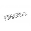 [해외]White Lcool Keyboard - Open Style, Washable, Value Keyboard. Lockable For Easier
