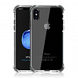 [해외]iPhone X Case, Hybrid Shockproof Slim Crystal Clear Cover Double Anti Drop Protection Flexible TPU Frame Bumper Corner for iPhone X (Gray)