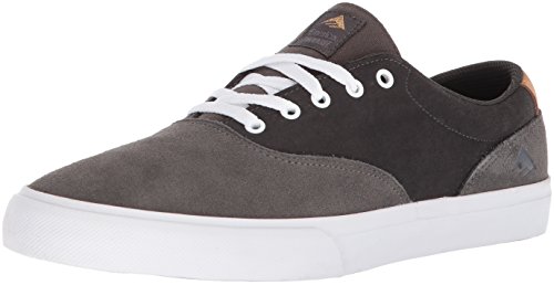 [해외]Emerica Provost Slim Vulc Skate Shoe,grey/dark grey/gold,7 Medium US