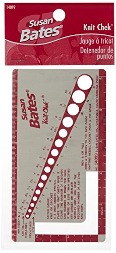 [해외]Susan Bates 14099 Knit-Chek for Knitting Needle, 3 by 5-1/2-Inch