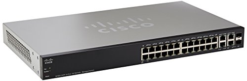 [해외]CISCO SF300-24PP 24-Port 10/100 PoE+ Managed Switch w/Gig Uplinks (SF300-24PP-K9-NA)