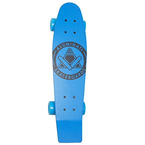 [해외]Aluminati Skateboards Basix Original Iced Blueberry Skateboard, Blue