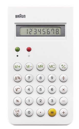 [해외]브라운 전자계산기(BNE001WH/영국직배송)Braun - Calculator (White)