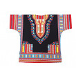 [해외]Vipada Handmade Dashiki Shirt African Caftan Kaftan Angelina Print Several Colors (Black with Red Yellow)