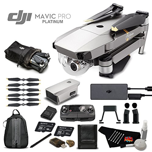 [해외]DJI Mavic Pro Platinum (Obsidian) Starters Bundle (Version 2)