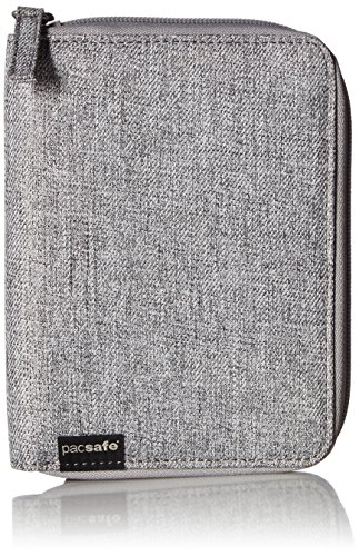 [해외]팩세이프 RFIDsafe LX150 Anti-Theft RFID Blocking Passport Wallet, Tweed Grey