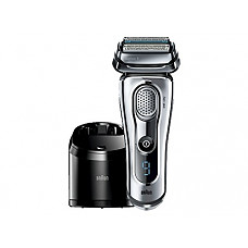 [해외]Braun Series 9-9095cc Wet and Dry Foil Shaver for Men with Cleaning Center, Electric Mens Razor, Razors, Shavers, Cordless Shaving System